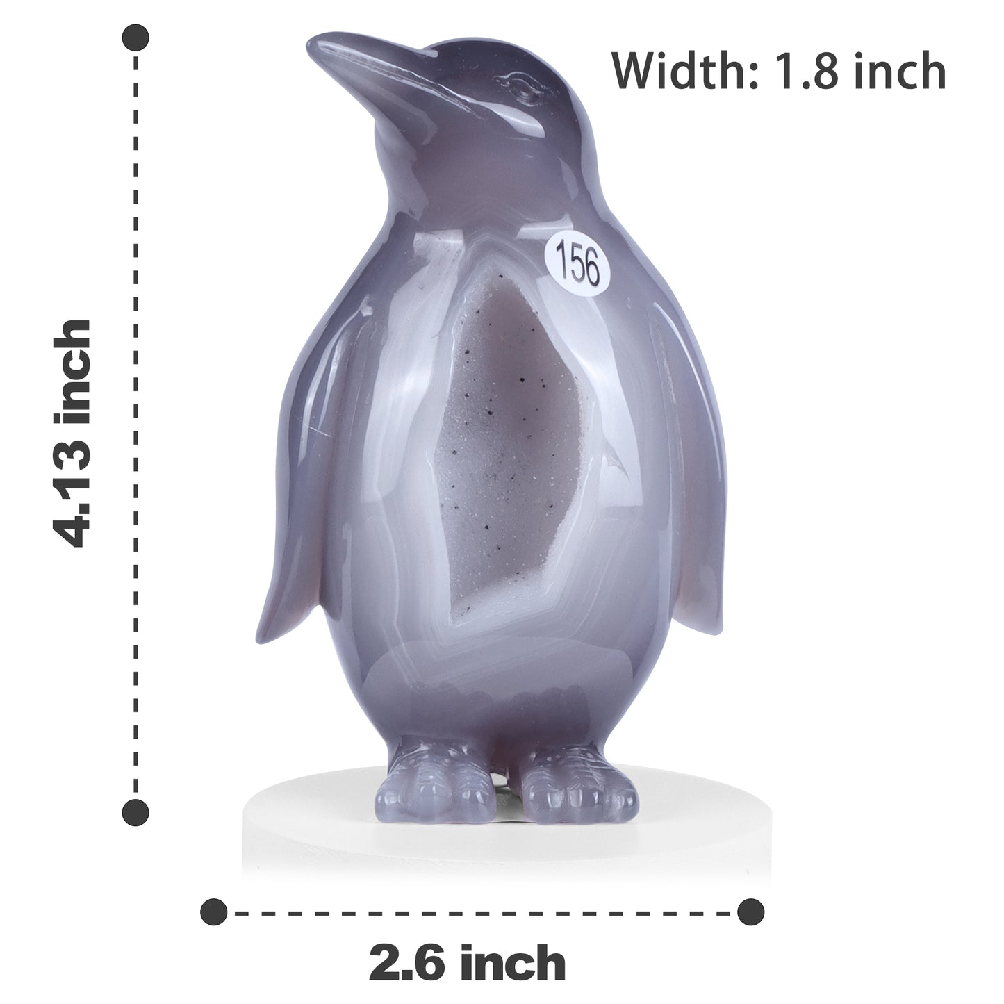 🐧Crystal Penguin Carved Ornament🐧