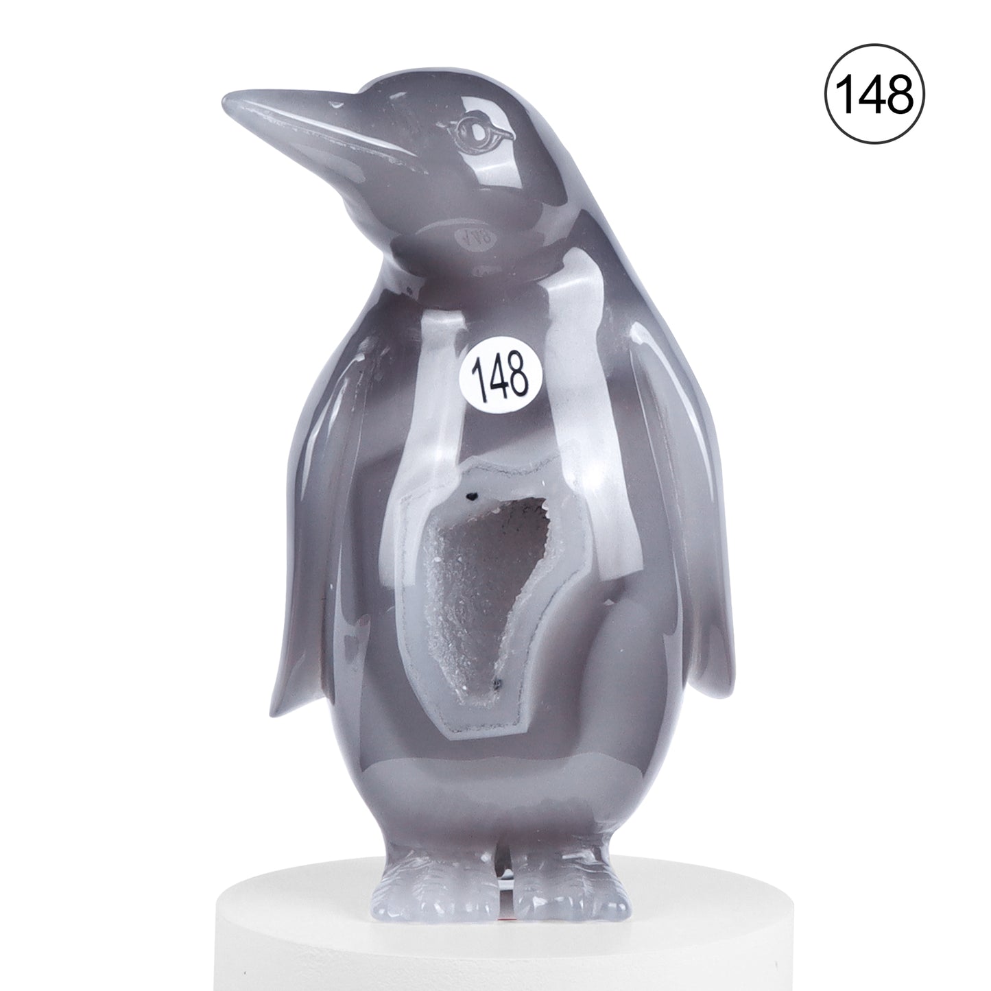 🐧Crystal Penguin Carved Ornament🐧