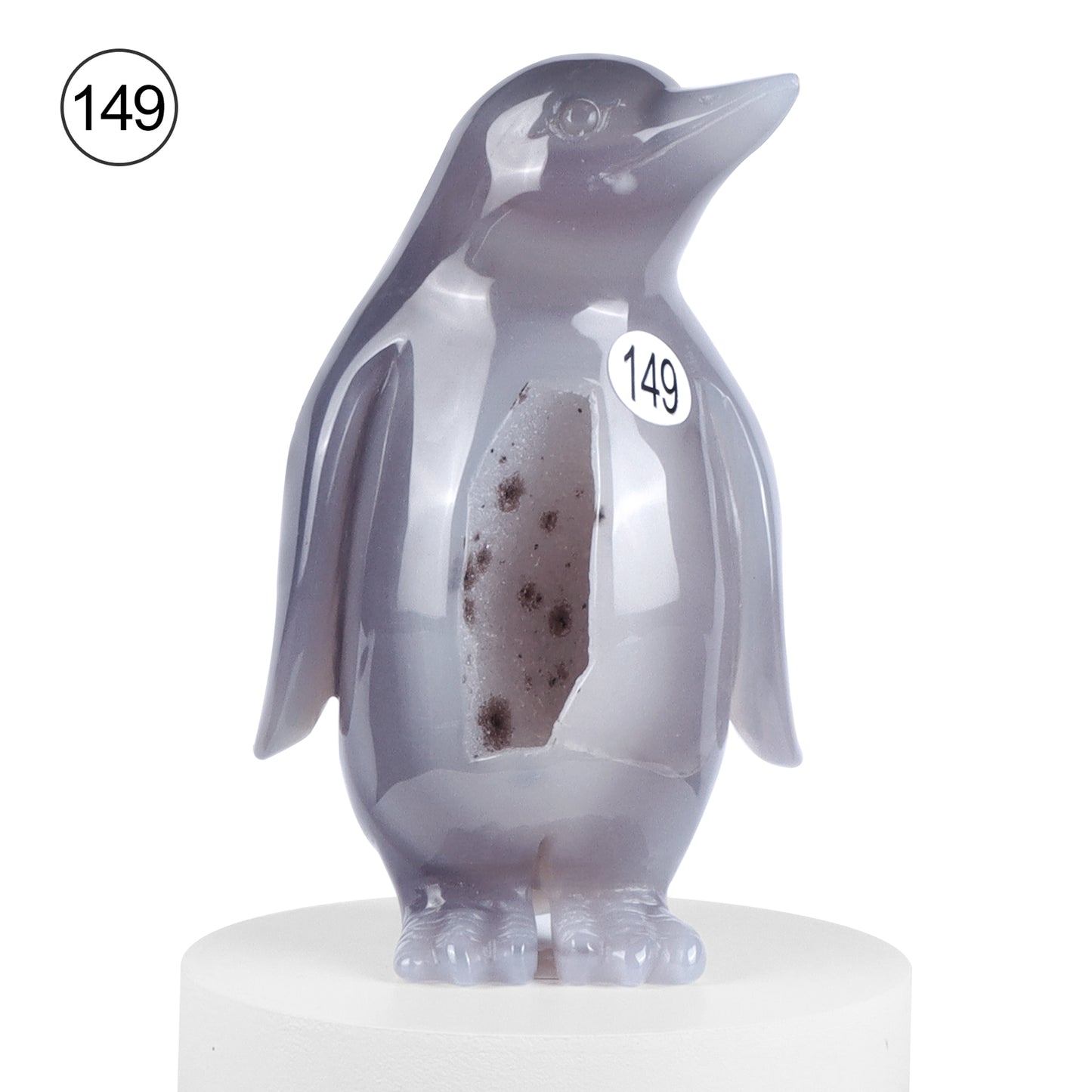 🐧Crystal Penguin Carved Ornament🐧