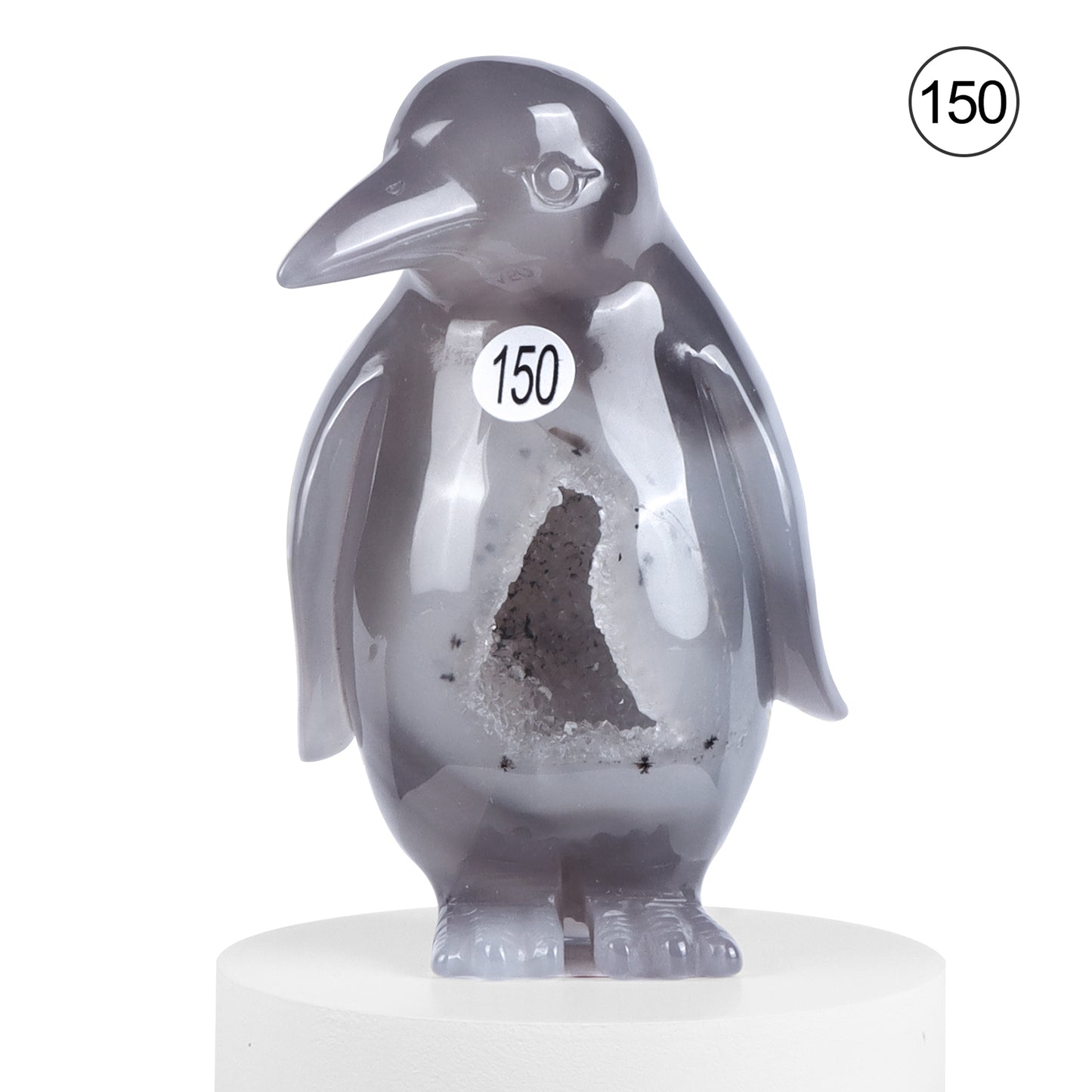 🐧Crystal Penguin Carved Ornament🐧