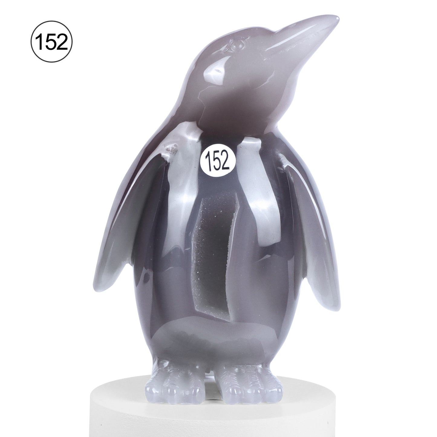 🐧Crystal Penguin Carved Ornament🐧