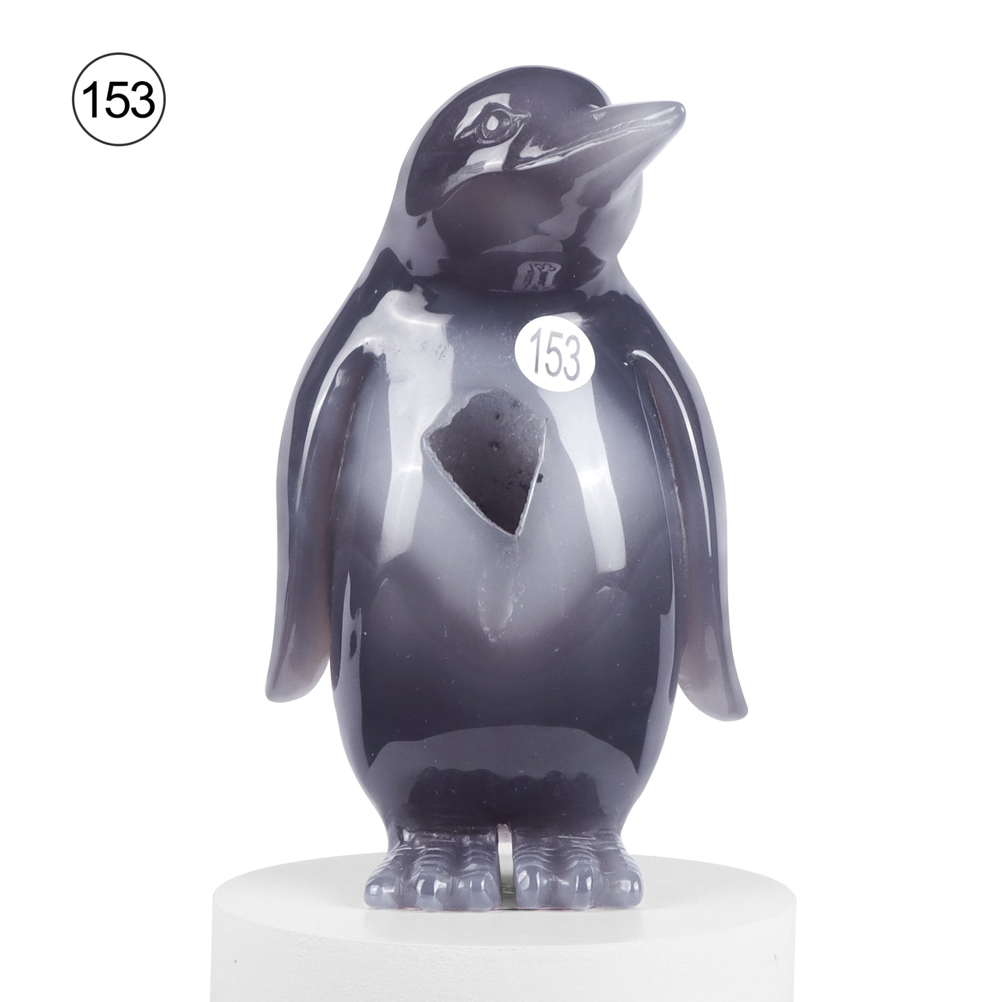 🐧Crystal Penguin Carved Ornament🐧