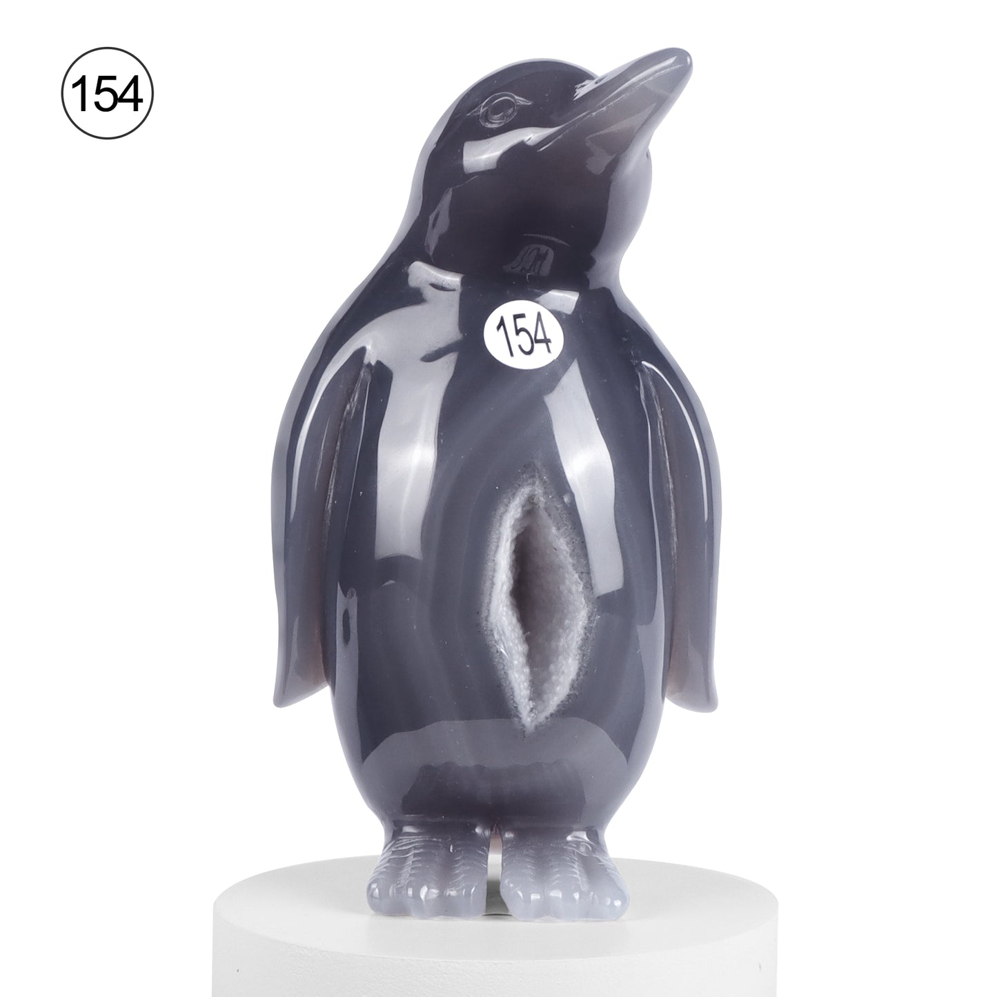 🐧Crystal Penguin Carved Ornament🐧