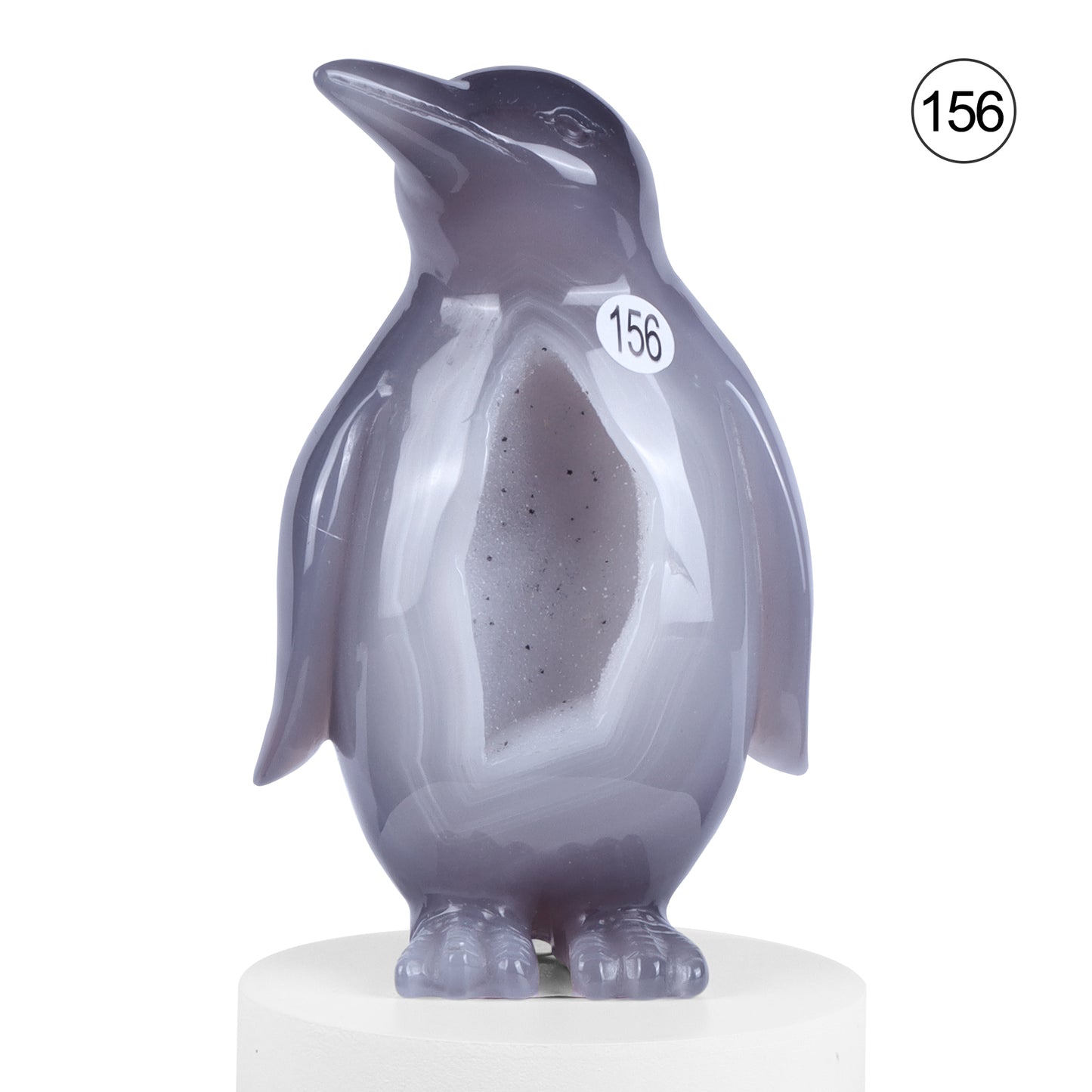 🐧Crystal Penguin Carved Ornament🐧