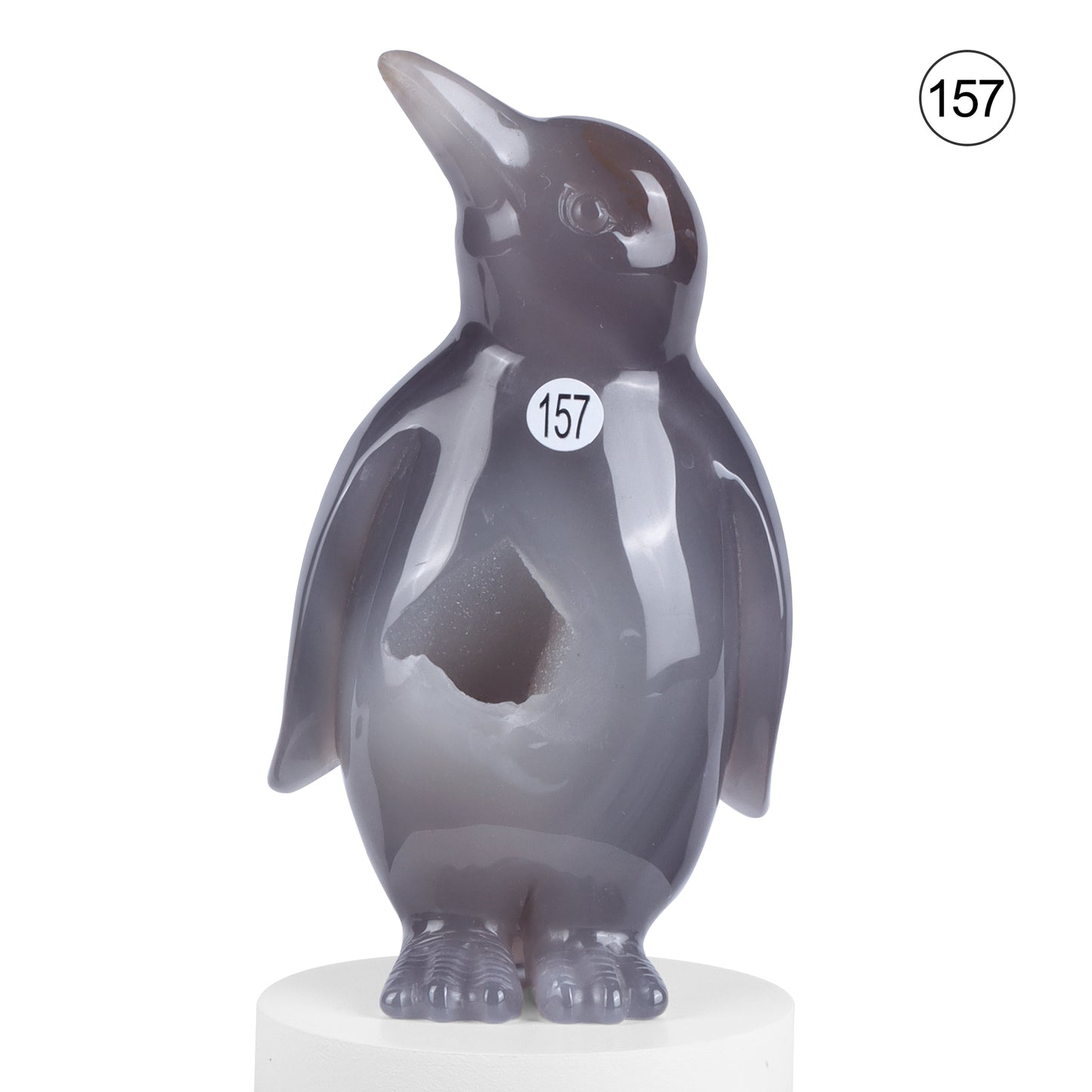 🐧Crystal Penguin Carved Ornament🐧