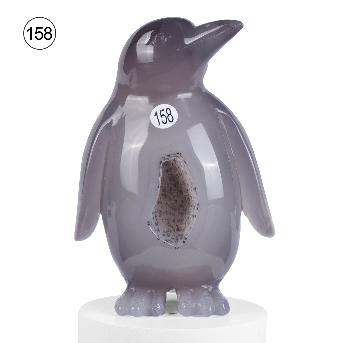 🐧Crystal Penguin Carved Ornament🐧