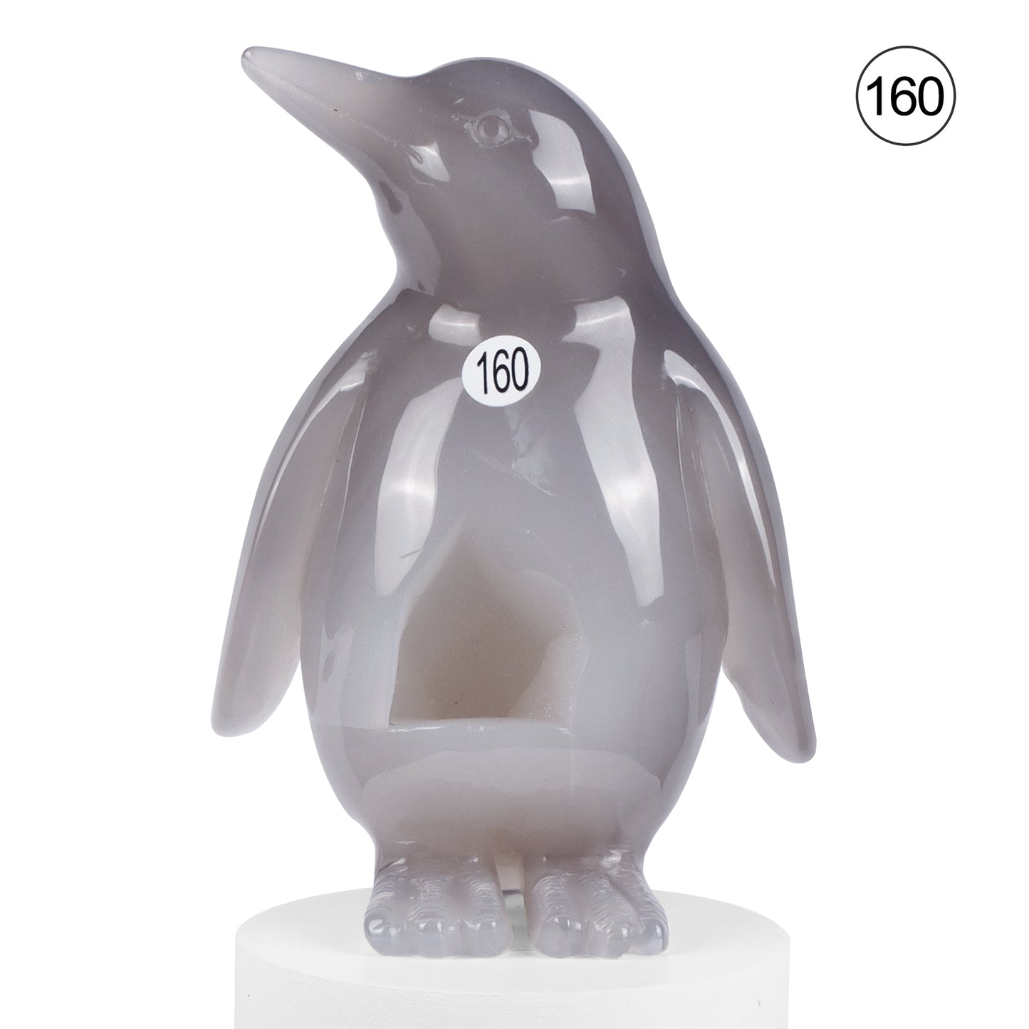 🐧Crystal Penguin Carved Ornament🐧