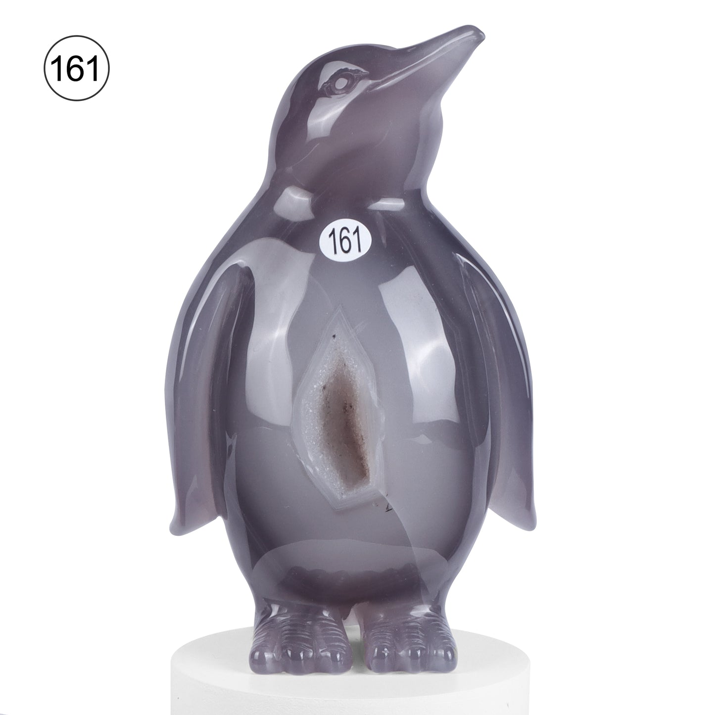 🐧Crystal Penguin Carved Ornament🐧