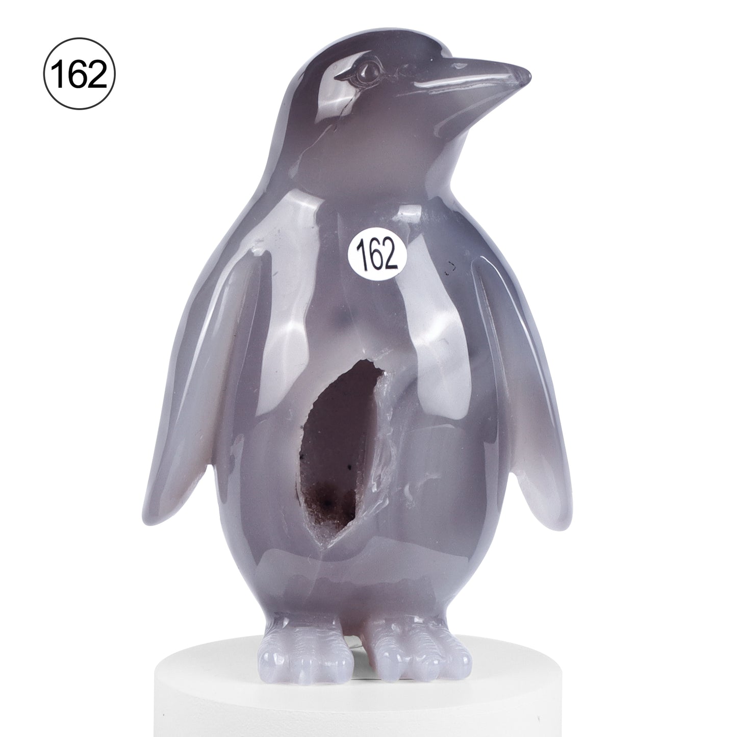 🐧Crystal Penguin Carved Ornament🐧