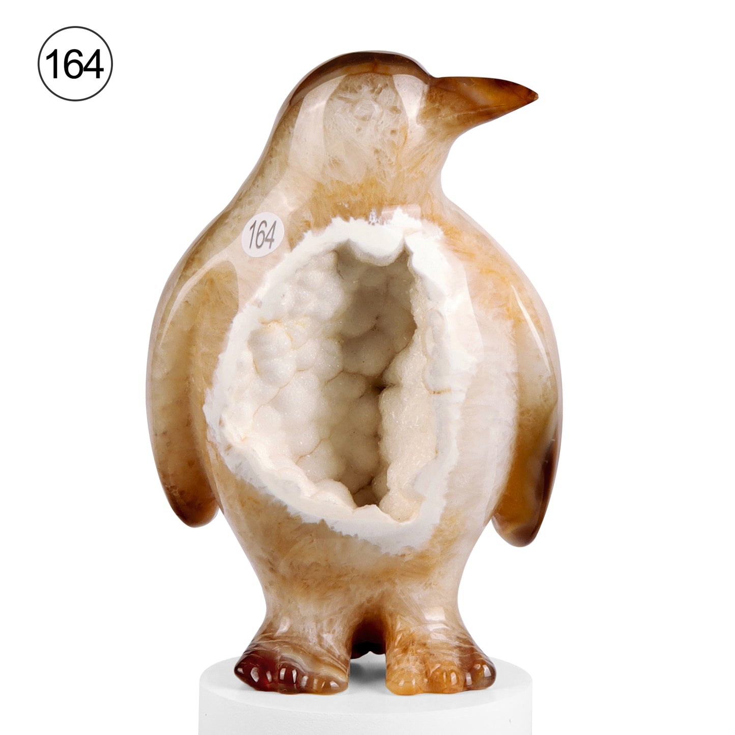 🐧Crystal Penguin Carved Ornament🐧