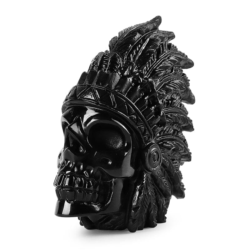 2.5" Crystal Indian Skull Statue SmqartCrystal