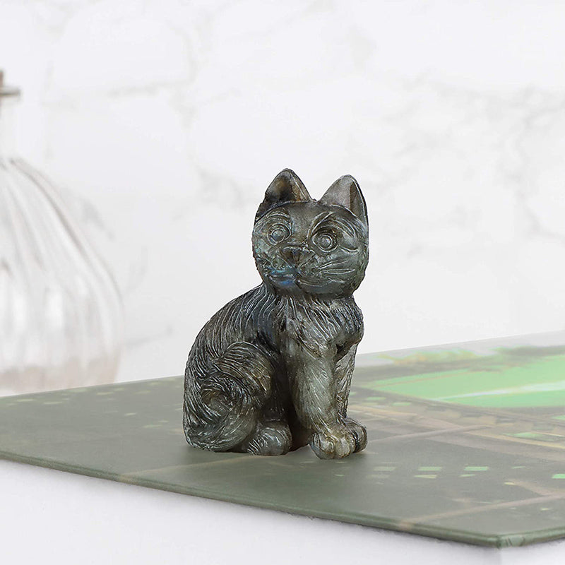 2" Crystal Cat Figurines SmqartCrystal