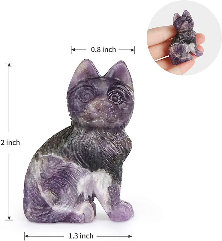 2" Crystal Cat Figurines SmqartCrystal